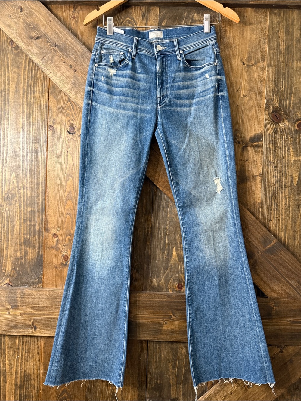 MOTHER The Weekender Graffiti Girl Flare Jeans - Picture 5 of 16